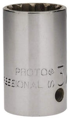 Proto - 1/2" Drive, 3/4" Socket, Spline Socket - 12 Points, 1-9/16" OAL - Makers Industrial Supply