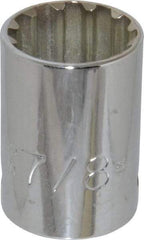 Proto - 1/2" Drive, 7/8" Socket, Spline Socket - 12 Points, 1-9/16" OAL - Makers Industrial Supply