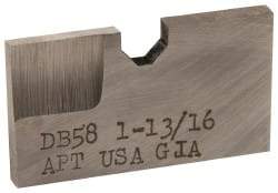 APT - 1-13/16 Inch Diameter, 3/16 Inch Thick, High Speed Steel Auxiliary Pilot Blade - Series D, DX15 Auxiliary Pilot Required - Makers Industrial Supply