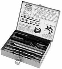 APT - 1-1/4 to 2-1/2" Blade Diam, 3/4" Pilot Diam, 3/4" Twist Drill Diam, Pilot Holder, Blade & Drill Kit - High Speed Steel Blade, MT2 Morse Taper Pilot Holder Shank, MT2 Morse Taper Drill Shank, Series D - Makers Industrial Supply