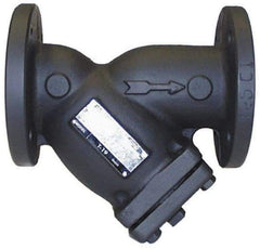 Legend Valve - 6" Pipe, Flanged Ends, Cast Iron Y-Strainer - 200 psi WOG Rating, 150 psi WSP Rating - Makers Industrial Supply