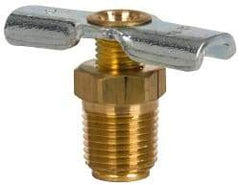 Eaton - Steel External Seat Drain Cock & Shutoff Valve - 1/8 Thread, 150 Max psi - Makers Industrial Supply