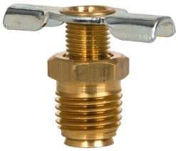 Eaton - Steel External Seat Drain Cock & Shutoff Valve - 1/4 Thread, 150 Max psi - Makers Industrial Supply