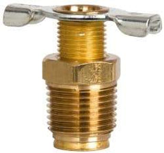 Eaton - Steel External Seat Drain Cock & Shutoff Valve - 3/8 Thread, 150 Max psi - Makers Industrial Supply