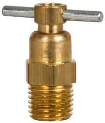 Eaton - Steel Internal Seat Drain Cock & Shutoff Valve - 1/4 Thread, 150 Max psi - Makers Industrial Supply