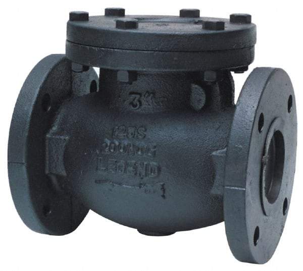 Legend Valve - 2-1/2" Cast Iron Check Valve - Inline, Flanged - Makers Industrial Supply