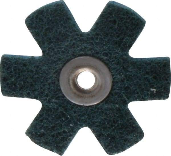 3M - 2" Diam Nonwoven Sanding Star - Very Fine Grade, Eyelet, 24,000 RPM - Makers Industrial Supply