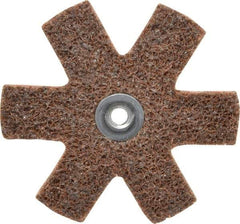 3M - 3" Diam Nonwoven Sanding Star - Coarse Grade, Eyelet, 18,000 RPM - Makers Industrial Supply