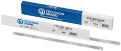 Precision Brand - 0.007 Inch Thick x 1/2 Inch Wide x 12 Inch Leaf Length, Parallel Feeler Gage - High Carbon Steel - Makers Industrial Supply