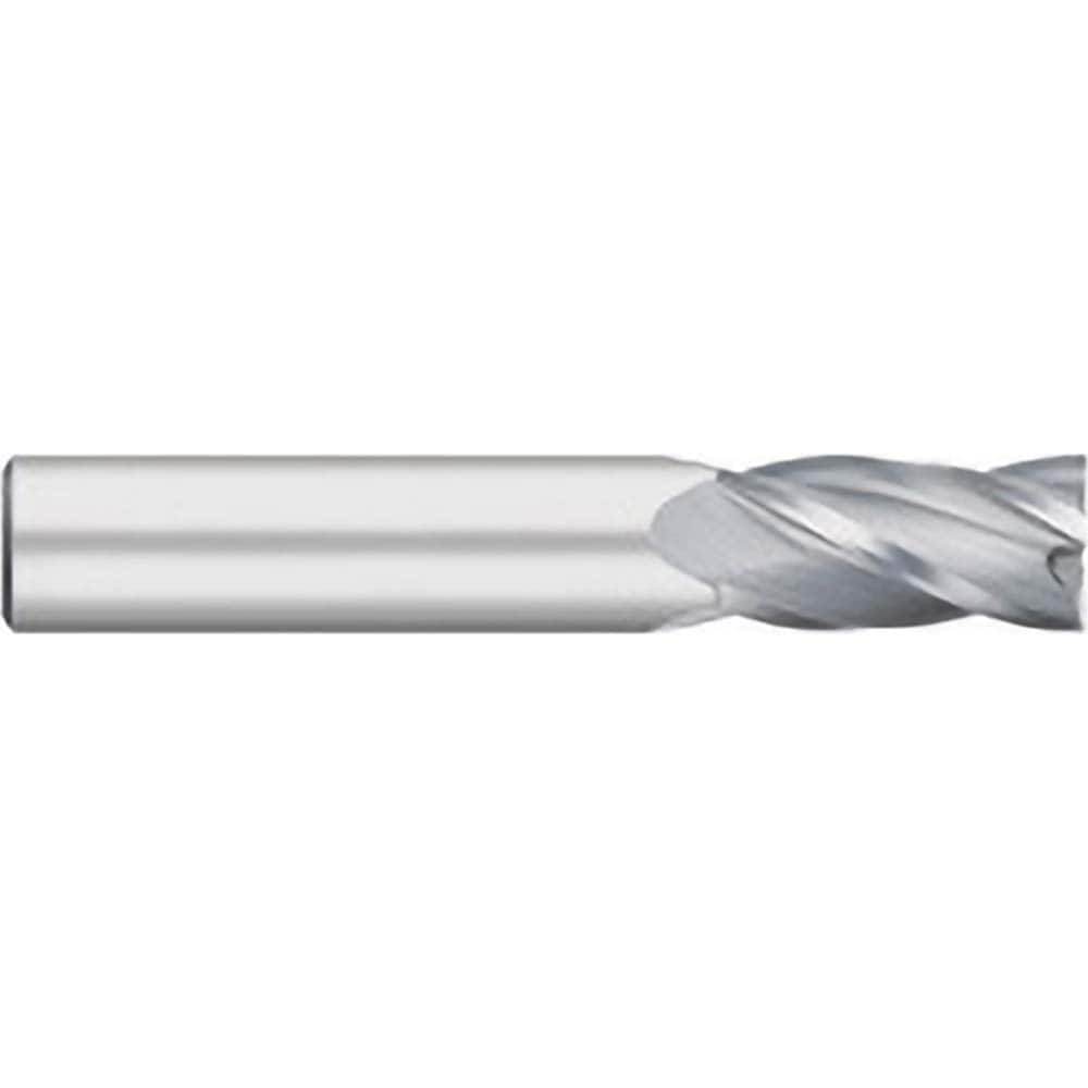 Square End Mill: 1'' Dia, 1-1/2'' LOC, 1'' Shank Dia, 4'' OAL, 4 Flutes, Solid Carbide Single End, Uncoated, Upcut Flute, 30 ° Helix, Centercutting, RH Cut, RH Flute