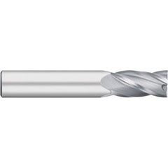 Square End Mill: 1'' Dia, 1-1/2'' LOC, 1'' Shank Dia, 4'' OAL, 4 Flutes, Solid Carbide Single End, Uncoated, Upcut Flute, 30 ° Helix, Centercutting, RH Cut, RH Flute