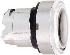 Schneider Electric - 22mm Mount Hole, Flush, Pushbutton Switch Only - Round, White Pushbutton, Nonilluminated, Momentary (MO) - Makers Industrial Supply