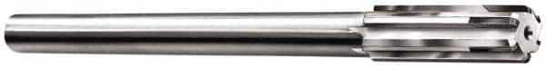 Made in USA - 0.657" Carbide-Tipped 6 Flute Chucking Reamer - Straight Flute, 9/16" Straight Shank, 2-1/4" Flute Length, 9" OAL - Makers Industrial Supply