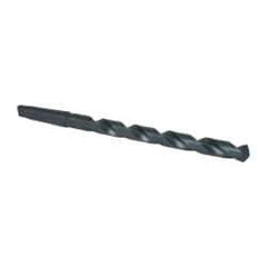 Interstate - 7/8", 3MT 118° Point High Speed Steel Taper Shank Drill Bit - Oxide Finish, 10" Flute Length, 15" OAL, Spiral Flute, Series 502 - Makers Industrial Supply