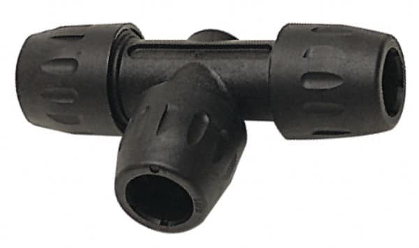 Transair - 7/8" ID, Air Hose Equal Tee - 232 Max psi, 6" Long, Plastic - Makers Industrial Supply