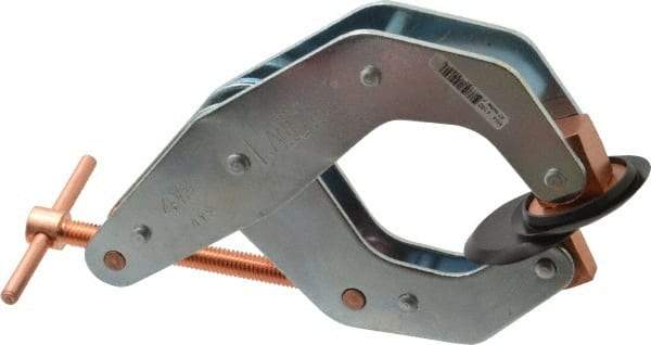 Kant Twist - 1,700 Lb, 4-1/4" Max Opening, 2-1/4" Open Throat Depth, 2-1/2" Closed Throat Depth, Cantilever Clamp - High Tensile Steel Jaw, T-Handle, 7" OAL, 6-3/4" Max Width - Makers Industrial Supply