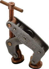 Kant Twist - 350 Lb, 7/8" Max Opening, 1/2" Open Throat Depth, 1/2" Closed Throat Depth, Cantilever Clamp - High Tensile Steel Jaw, T-Handle, 2-1/8" OAL, 1-3/4" Max Width - Makers Industrial Supply