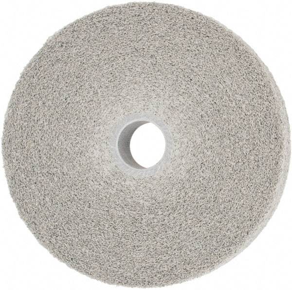 3M - 6" Diam, 1" Face Width, 1" Center Hole, Medium Grade, Aluminum Oxide Deburring Wheel - Convolute, Hard Density 8 Grade, 6,000 RPM - Makers Industrial Supply