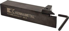 Kennametal - External Thread, 0.67" Max Depth of Cut, 4mm Min Groove Width, 6" OAL, Left Hand Indexable Grooving Cutoff Toolholder - 1-1/4" Shank Height x 1-1/4" Shank Width, A4..04.. Insert Style, A4SM Toolholder Style, Series A4 - Makers Industrial Supply