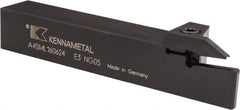 Kennametal - External Thread, 0.94" Max Depth of Cut, 6mm Min Groove Width, 6" OAL, Left Hand Indexable Grooving Cutoff Toolholder - 1" Shank Height x 1" Shank Width, A4..06.. Insert Style, A4SM Toolholder Style, Series A4 - Makers Industrial Supply