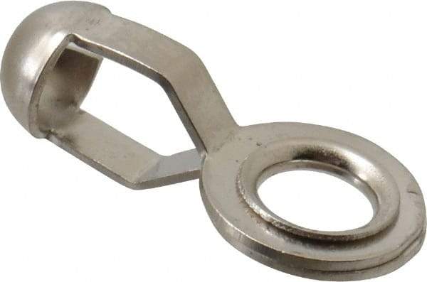 Made in USA - 1/2 Inch Long Nickel Plated Brass End Coupling - For Trade Size Numbers 8 and 10 10 Ball Chains - Makers Industrial Supply