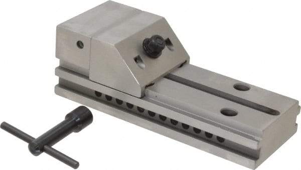 Starrett - 3" Jaw Width, 4" Jaw Opening Capacity, 1-1/4" Jaw Height, Toolmaker's Vise - Flat Jaw, 0.005mm Parallelism, 0.0051mm Squareness, 7-1/2" OAL x 2-1/2" OAH - Makers Industrial Supply