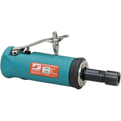 Dynabrade - 1/4" Collet, Straight Handle, Air Straight Die Grinder - 15,000 RPM, Front Exhaust, 24 CFM, 0.5 hp, 90 psi, 1/4 NPT Inlet - Makers Industrial Supply