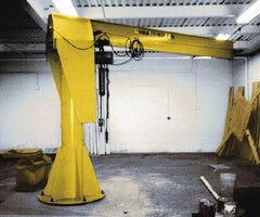 Value Collection - 1,000 Lb Load Capacity, Steel Jib Crane - Pillar Base Jib - Makers Industrial Supply