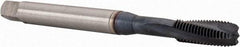 Emuge - 1/4-28 UNF 3 Flute 3B Modified Bottoming Spiral Flute Tap - High Speed Steel, TiCN Finish, Right Hand Flute, Right Hand Thread - Makers Industrial Supply