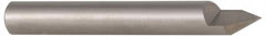 Accupro - 60° Incl Angle, 5/16" Shank Diam, 2" OAL, 5/16" Cut Diam, Conical Engraving Cutter - 3/8" LOC, 1 Flute, Right Hand Cut, Micrograin Solid Carbide, Uncoated - Makers Industrial Supply