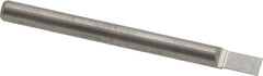 Accupro - 1/8" Shank Diam, 1-1/2" OAL, 1/8" Cut Diam, Square Engraving Cutter - 3/16" LOC, 1/8" Tip Diam, 1 Flute, Right Hand Cut, Micrograin Solid Carbide, Uncoated - Makers Industrial Supply