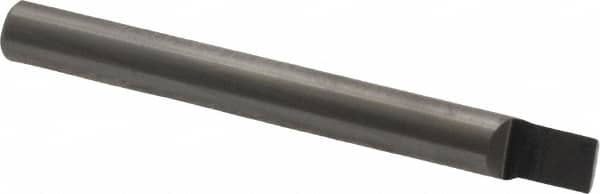 Accupro - 5/32" Shank Diam, 1-1/2" OAL, 5/32" Cut Diam, Square Engraving Cutter - 3/16" LOC, 0.1563" Tip Diam, 1 Flute, Right Hand Cut, Micrograin Solid Carbide, Uncoated - Makers Industrial Supply