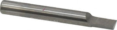 Accupro - 1/4" Shank Diam, 2" OAL, 1/4" Cut Diam, Square Engraving Cutter - 3/8" LOC, 1/4" Tip Diam, 1 Flute, Right Hand Cut, Micrograin Solid Carbide, Uncoated - Makers Industrial Supply