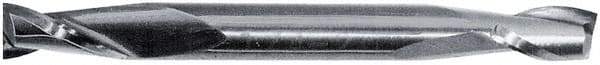 Hertel - 3/8", 3/4" LOC, 3/8" Shank Diam, 3-1/2" OAL, 2 Flute, Solid Carbide Square End Mill - Double End, AlTiN Finish, 30° Helix, Centercutting, Right Hand Cut - Makers Industrial Supply