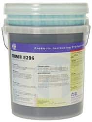 Master Fluid Solutions - Trim E206, 1 Gal & 5 Gal Bottle/Pail Cutting & Cleaning Fluid - Water Soluble - Makers Industrial Supply