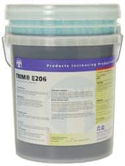 Master Fluid Solutions - Trim E206, 1 Gal & 5 Gal Bottle/Pail Cutting & Cleaning Fluid - Water Soluble - Makers Industrial Supply