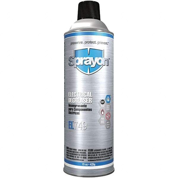 Sprayon - 15 oz Aerosol Cleaner/Degreaser - Aerosol, Alkaline, Unscented - Makers Industrial Supply