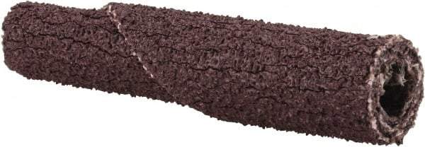 Standard Abrasives - 1/4" Max Roll Diam x 1-1/2" OAL, 120 Grit Aluminum Oxide Straight Cartridge Roll - 1/8" Pilot Hole Diam, Fine Grade - Makers Industrial Supply