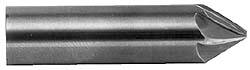 Made in USA - 1/2" Shank Diam, 9 Flute 60° Solid Carbide Countersink - Makers Industrial Supply