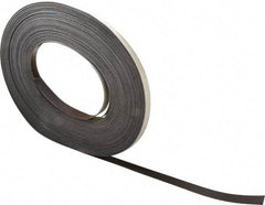 Mag-Mate - 100' Long x 1/2" Wide x 1/32" Thick Flexible Magnetic Strip - 4 Lb Max Pull Force, 2 Linear Ft/Lb Magnetic Pull Force, Adhesive Back - Makers Industrial Supply