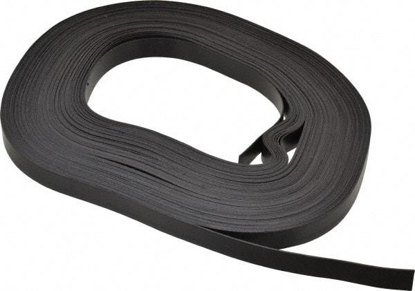 Mag-Mate - 100' Long x 1/2" Wide x 1/32" Thick Flexible Magnetic Strip - 4 Lb Max Pull Force, 2 Linear Ft/Lb Magnetic Pull Force, Plain Back - Makers Industrial Supply