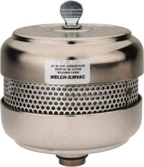 Welch Vacuum - Standard Open Exhaust Filter - For Use with 1402, 1376, 8920 & 8925, 5" Diam x 6-1/4" High - Makers Industrial Supply