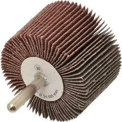 CGW Abrasives - 2-1/2" Diam x 1-1/2" Face Width, Medium Aluminum Oxide Coated Mounted Flap Wheel - Makers Industrial Supply