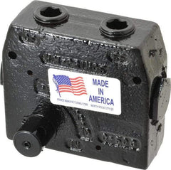 Prince - 30 GPM 1/2 Inlet Cast Iron Hydraulic Control Valve - 4-1/8" High x 4-5/8" Wide x 3-11/32" Long - Makers Industrial Supply