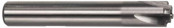 Interstate - 17/64" Radius, 1" Mill Diam, 4 Flute High Speed Steel Corner Rounding End Mill - Single End, Uncoated, 3-1/8" OAL, 3/4" Shank Diam - Makers Industrial Supply