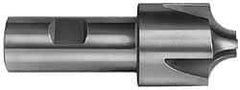 Hertel - 15/32" Radius, 1-3/8" Mill Diam, 3 Flute High Speed Steel Corner Rounding End Mill - Single End, Uncoated, 3-1/2" OAL, 1/2" Shank Diam - Makers Industrial Supply