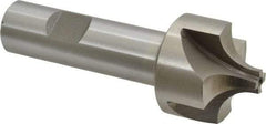 Interstate - 7/16" Radius, 1-3/8" Mill Diam, 4 Flute High Speed Steel Corner Rounding End Mill - Single End, Uncoated, 3-3/4" OAL, 3/4" Shank Diam - Makers Industrial Supply