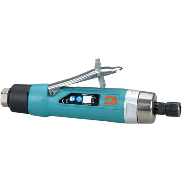 Dynabrade - 1/4" Collet, Straight Handle, Air Straight Die Grinder - 12,000 RPM, Rear Exhaust, 37 CFM, 1 hp, 90 psi, 3/8 NPT Inlet - Makers Industrial Supply