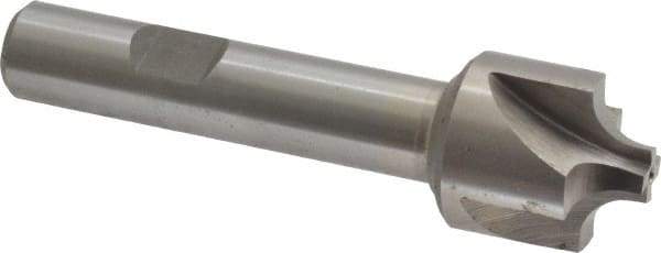 Interstate - 7/32" Radius, 7/8" Mill Diam, 4 Flute Cobalt Corner Rounding End Mill - Single End, Uncoated, 3-1/4" OAL, 1/2" Shank Diam - Makers Industrial Supply