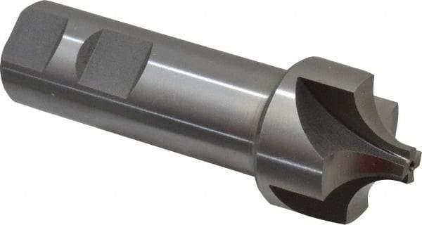 Interstate - 7/16" Radius, 1-3/8" Mill Diam, 4 Flute Cobalt Corner Rounding End Mill - Single End, Uncoated, 4" OAL, 1" Shank Diam - Makers Industrial Supply